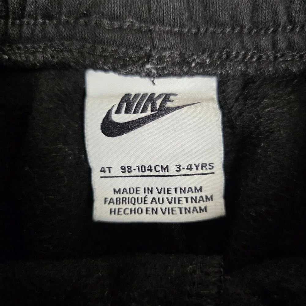 Nike‎ Sweatpants Toddler 4T Black Good Fleece Joggers